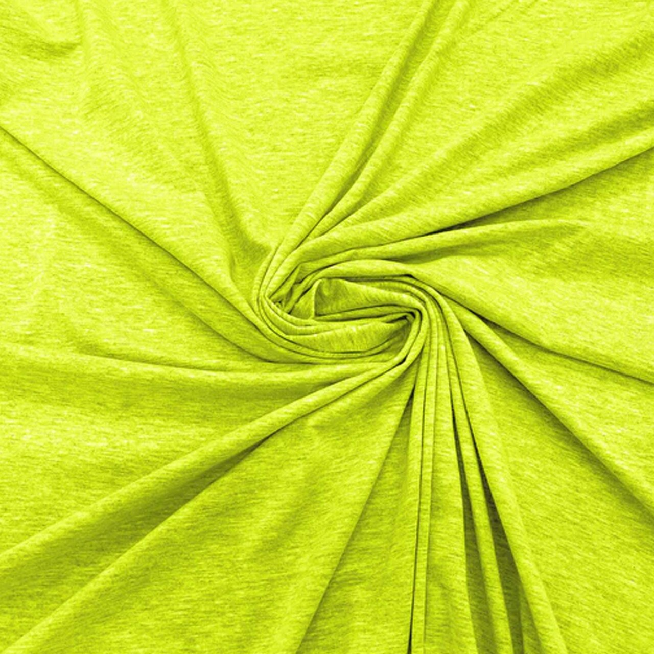 1 Yard Neon Yellow Two Tone Cotton Spandex Knit Fabric 60 Inch Width